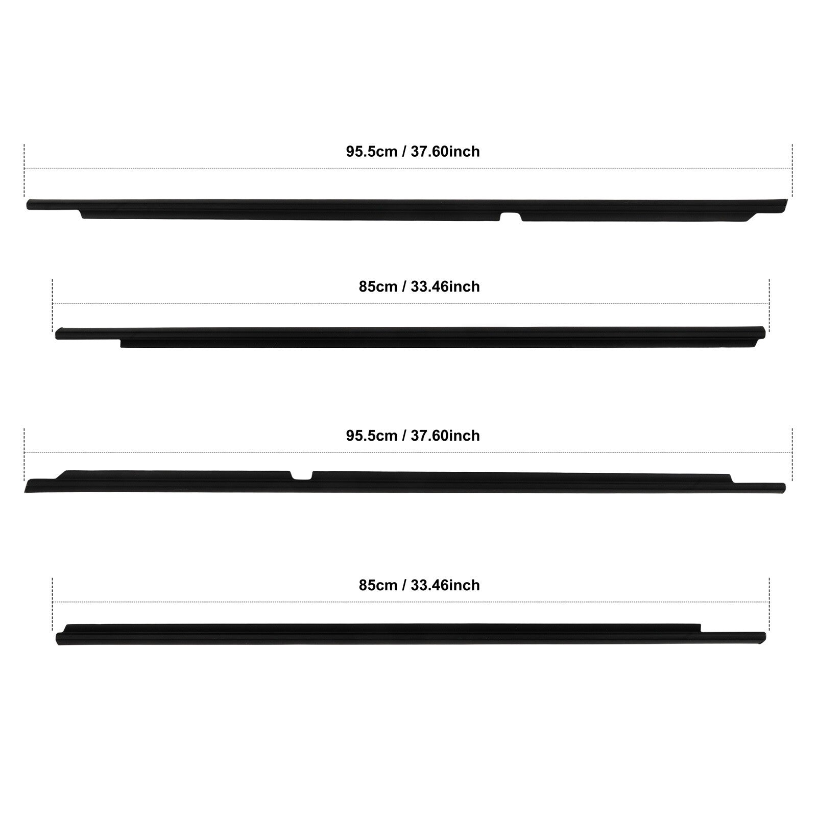 For 2001-2005 Lexus IS300 Front & Rear Door Window Seal Belt Molding 6B93BC-57