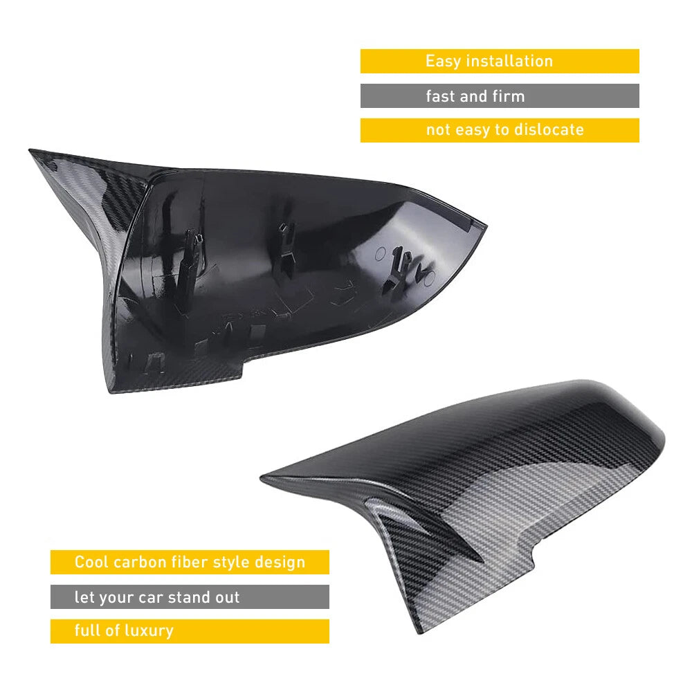 Carbon Fiber Side Mirror Caps Cover For 2014-2018 BMW M Series F87 M2 BMW i3 i3S 6B93BC-57