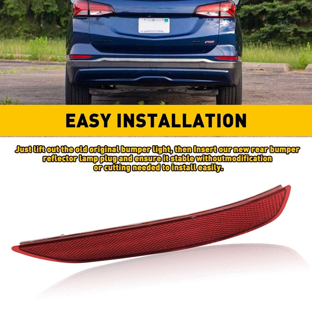 Right Red Lens Rear Bumper Reflector Light Lamp Case For Chevy Equinox 2018-2022 6B93BC-57