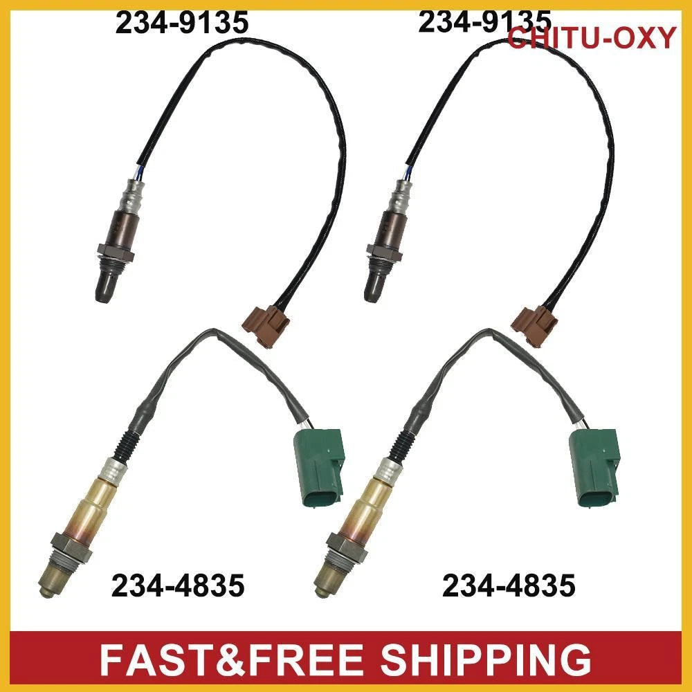4X Oxygen O2 Sensor Up&Down For Nissan Armada Titan 5.6L 14-15 234-4835 234-9135 6B93BC-57