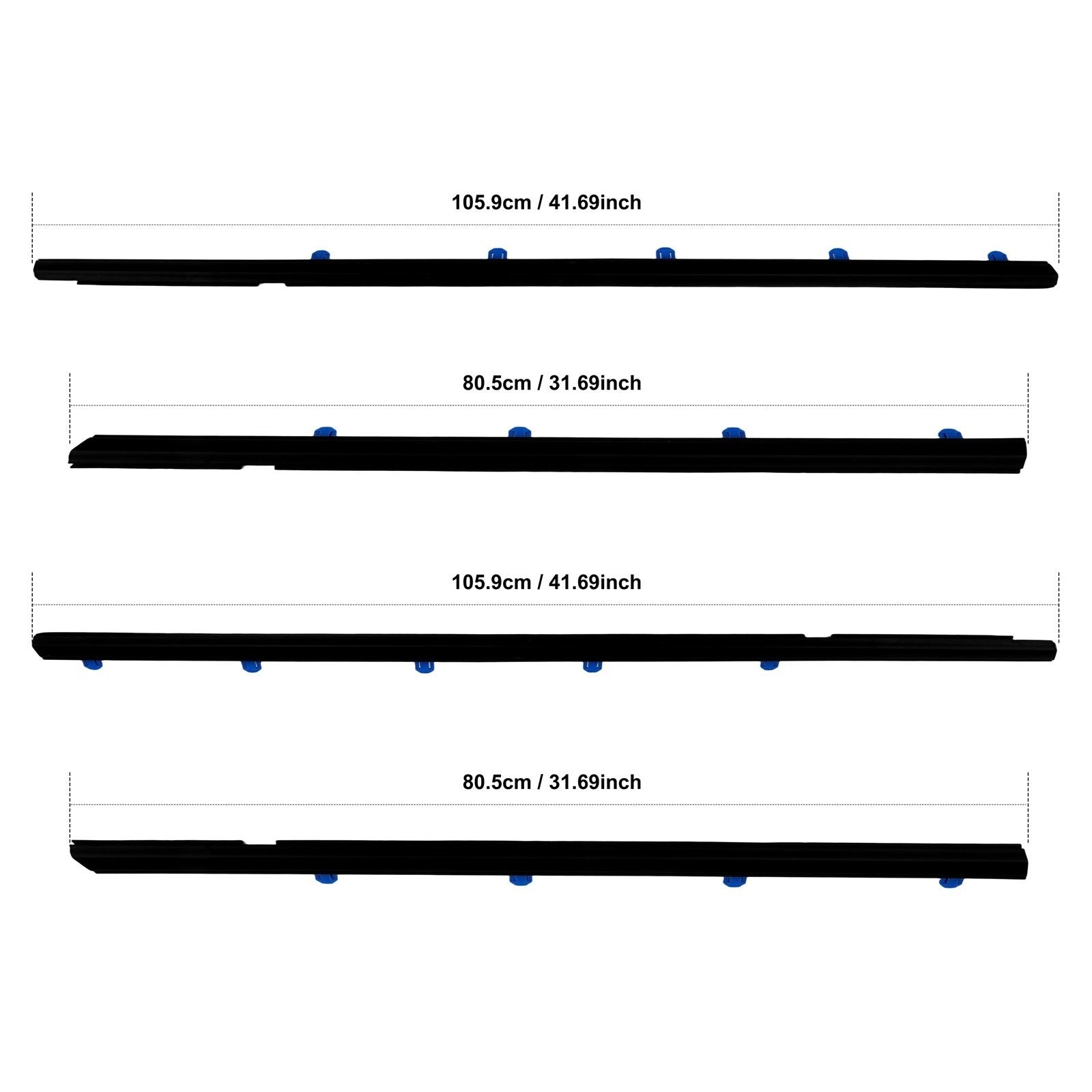 For 2009 2010-2012 Toyota for Corolla Door Window Seal Belt Molding Front & Rear KOEEP
