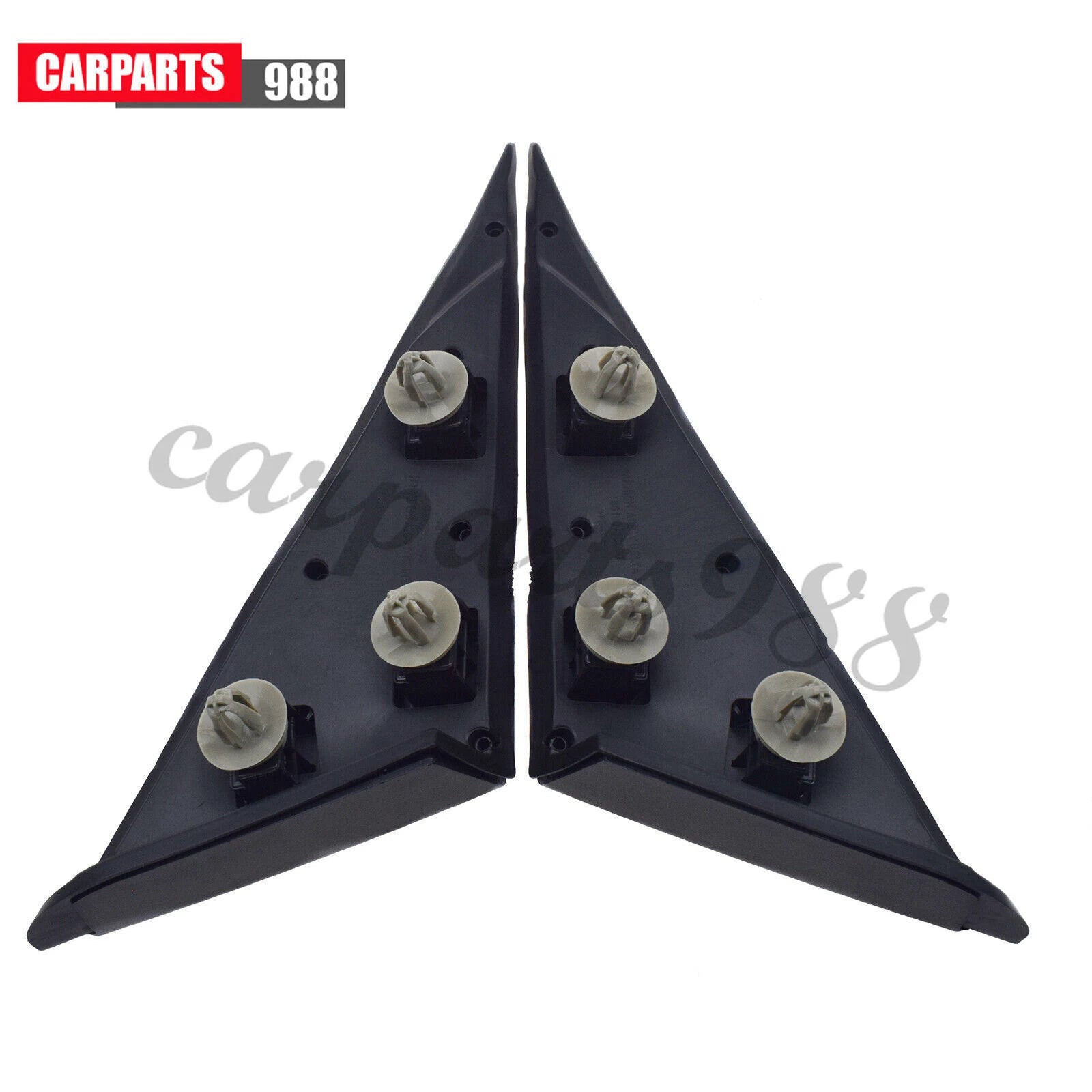 2Pcs Left Right Fender Pillar Molding Garnish Black for 2011-2015 Hyundai Sonata 6B93BC-57