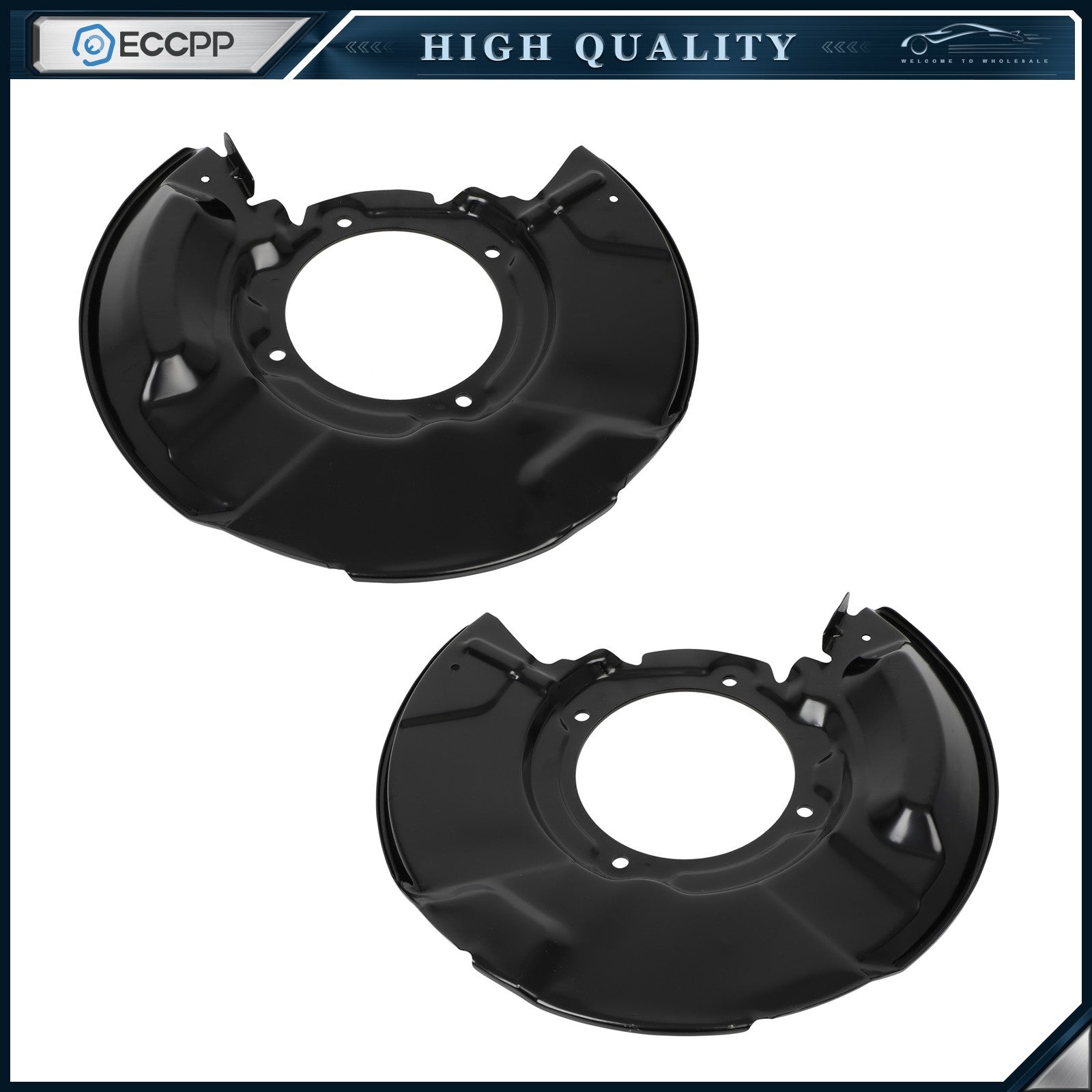 For 1995-04 Toyota 4Runner Tacoma Front Brake Dust Shields Pair 2 Set 6B93BC-57