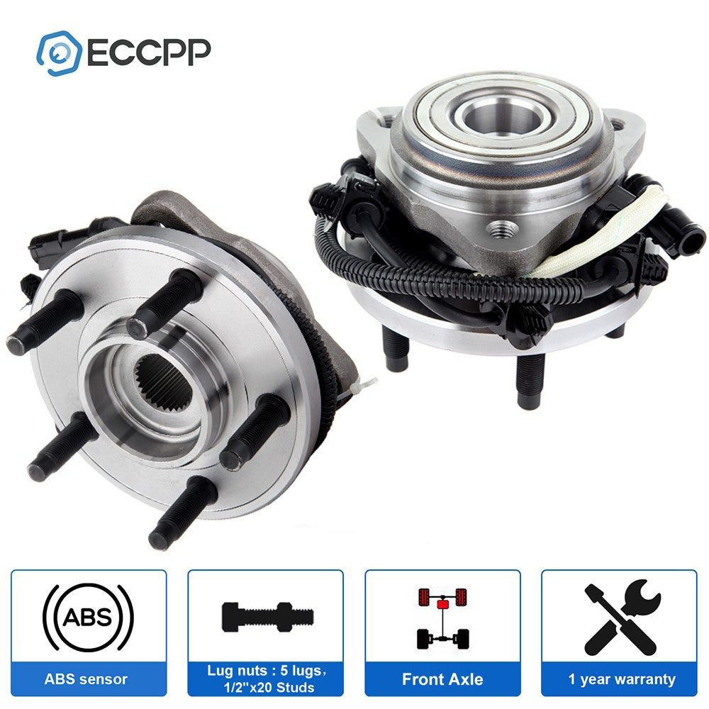 2P Wheel Hub Bearings Front 4WD AWD For Ford Explorer Ranger Mercury Mountaineer 6B93BC-57