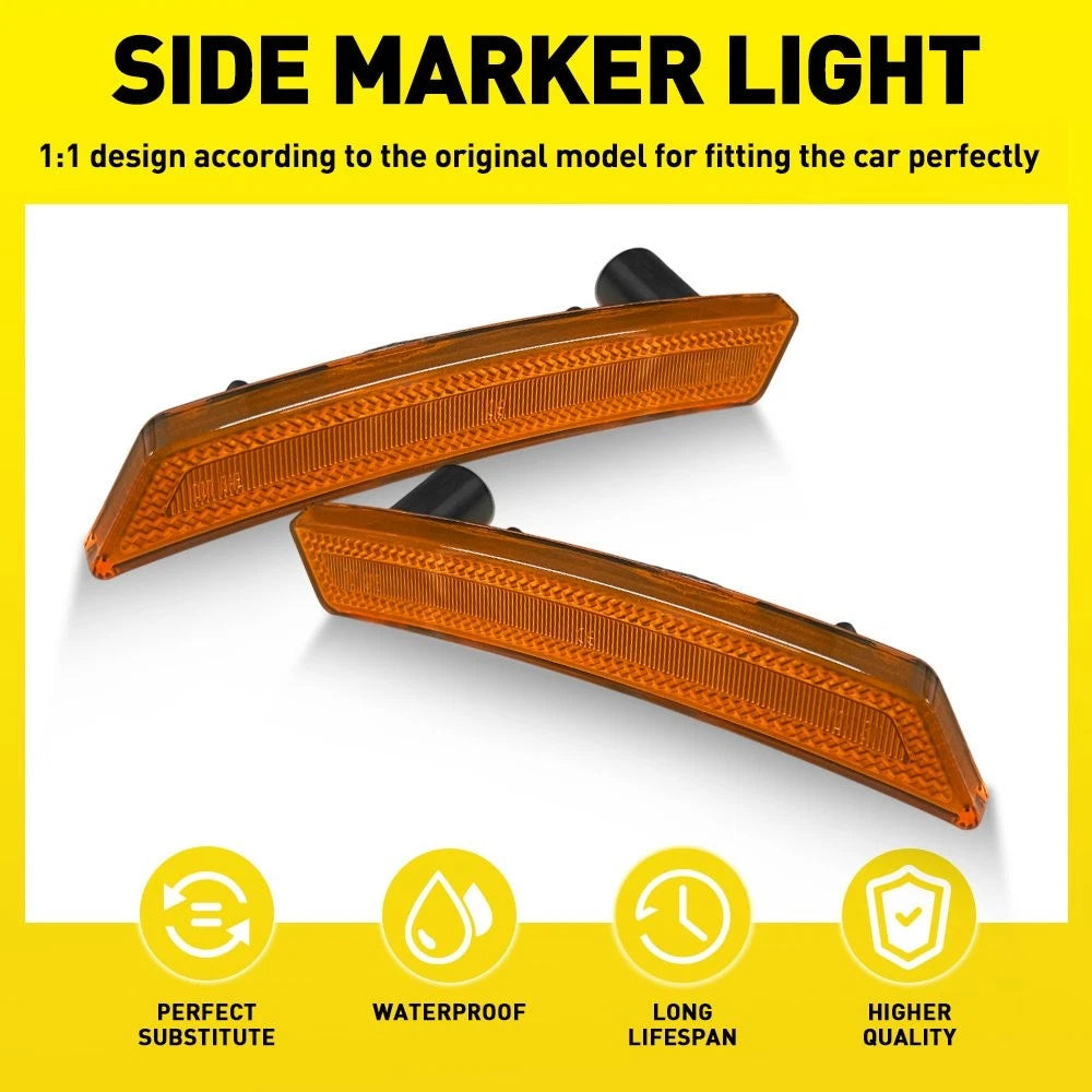 Amber Front Fender Side Marker Light Fit MINI Cooper R55 R56 R57 R58 2007-2016 A 6B93BC-57
