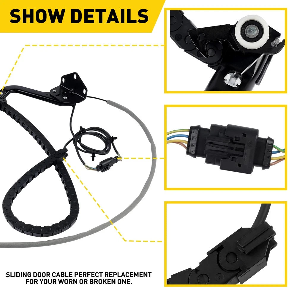 Sliding Door Cable Track Right for Mercedes-Benz All Sprinter Models 2006-2017 A 6B93BC-57