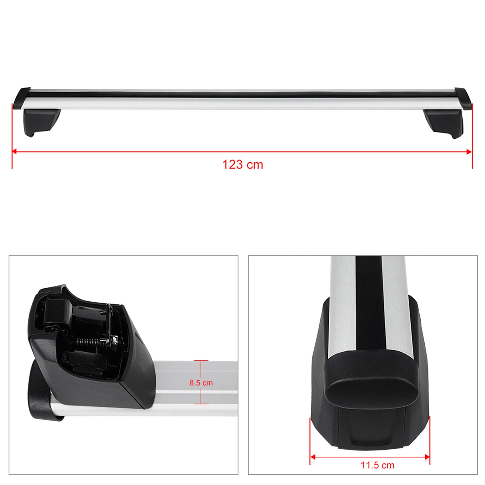 Well-Made Roof Rack For 2012-2015 Audi Q5 SQ5 Cross Bar Luggage Cargo Carrier 6B93BC-57