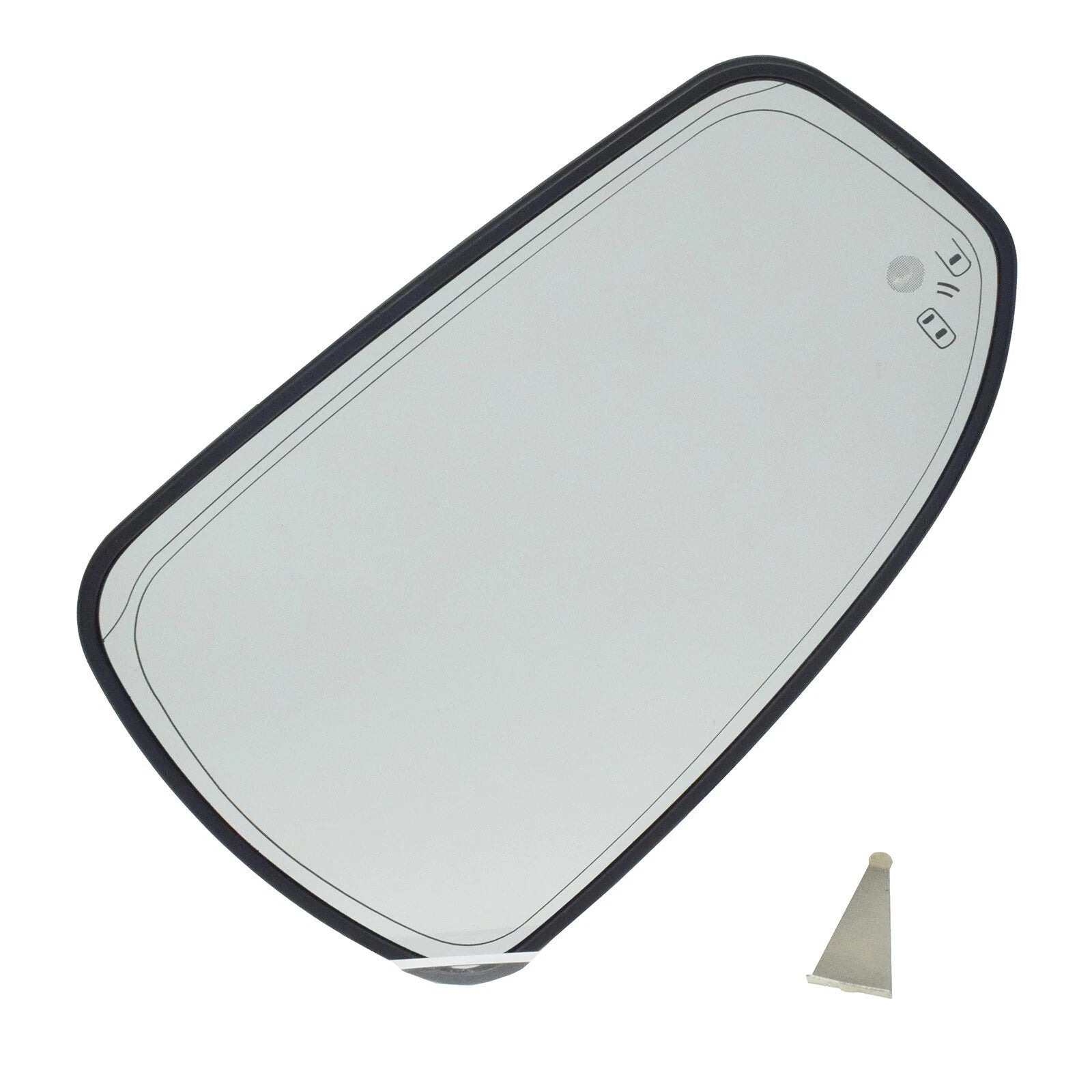 Left Heated Side View Mirror Glass W/ Blind Spot Monitor For Ford Fusion 2013-20 6B93BC-57