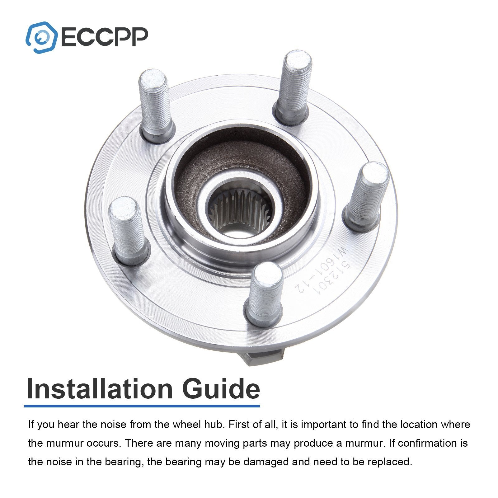 1P Wheel Hub Bearing Assembly Rear For Chrysler 300 Dodge Charger Magnum Non-ABS 6B93BC-57