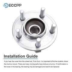 1P Wheel Hub Bearing Assembly Rear For Chrysler 300 Dodge Charger Magnum Non-ABS 6B93BC-57