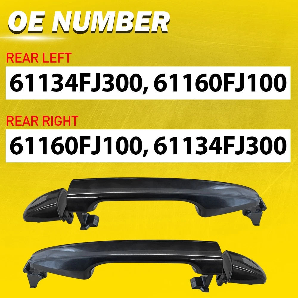 2PCS For 2009-2015 Toyota Venza Outside Exterior Door Handle Rear Left Right EOA 6B93BC-57