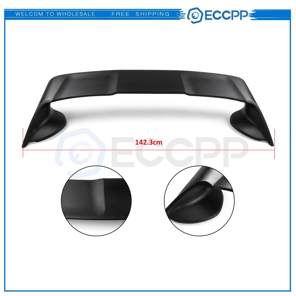 For 08-17 Mitsubishi Lancer EVO 10 Rear Trunk Matte Black Spoiler Wing MITSUBISHI