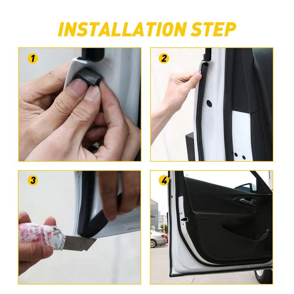 Universal Weatherstrip Small D-shape Car Door Rubber Weather Seal Hollow Strip 6B93BC-57