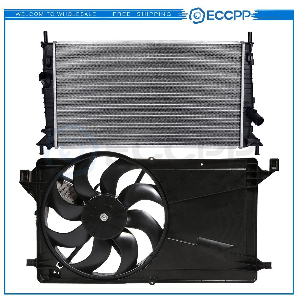 Electric Radiator Cooling Fan Kit For 2004 2005 2006 2007 2008 2009 Mazda 3 KOEEP