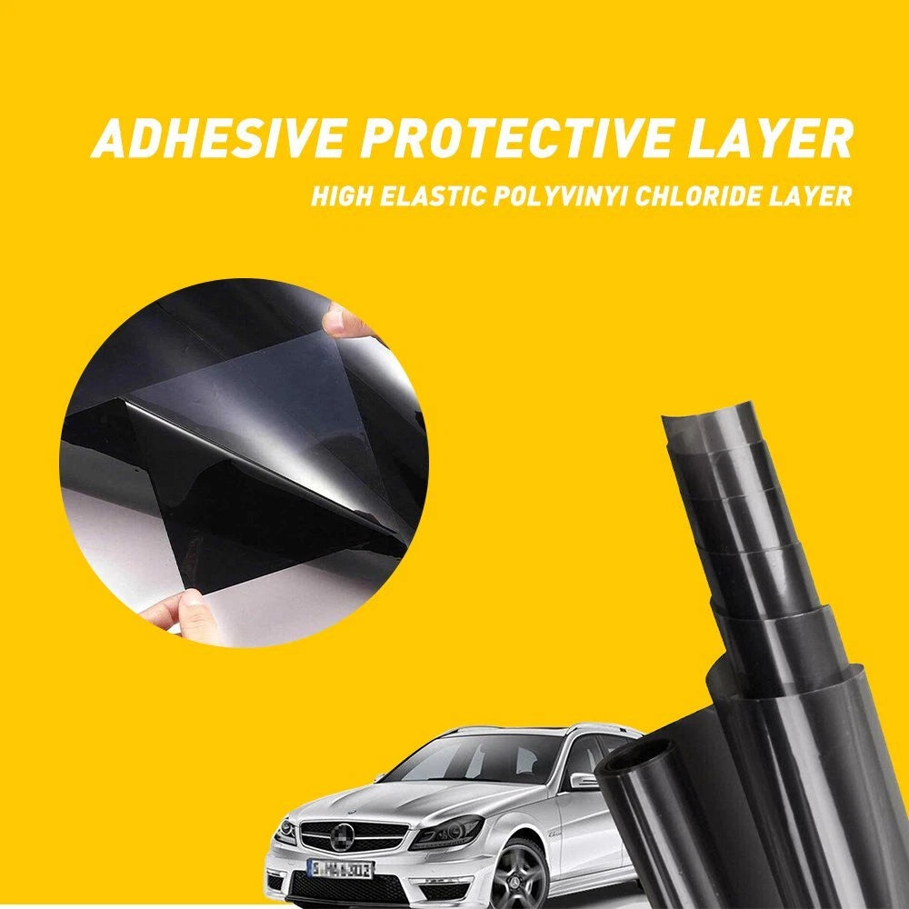 12"X72" Gloss Headlight Tint Film Taillight Vinyl Fog Wrap Light Dark Black EOA 6B93BC-57