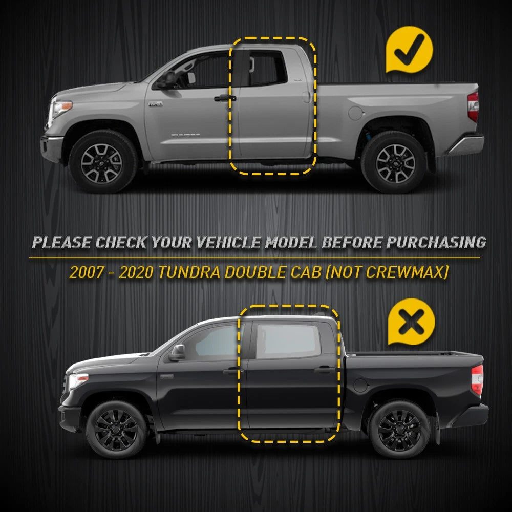 For TOYOTA 2007-2020 Tundra DOUBLE CAB Roof-Drip Right Molding & Left Side EOA 6B93BC-57