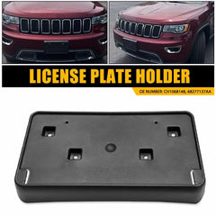Front License Plate Bracket Holder For Jeep Grand Cherokee 2017-2023 CH1068148 A 6B93BC-57