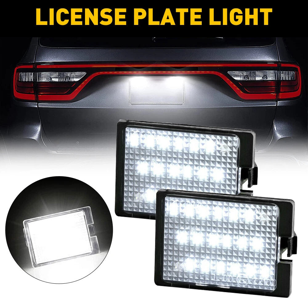 2x License 18LED Plate For Light 2014-2021 Dodge Durango Super Bright Lamp EOA 6B93BC-57