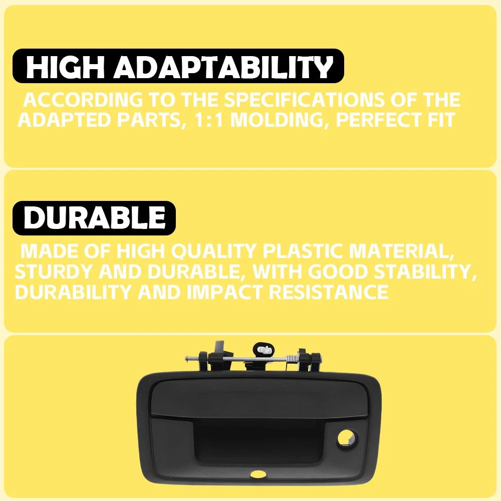 Tailgate Handle w/ Camera Hole for Black 2014-2015 Silverado Sierra 1500 2500 EA 6B93BC-57