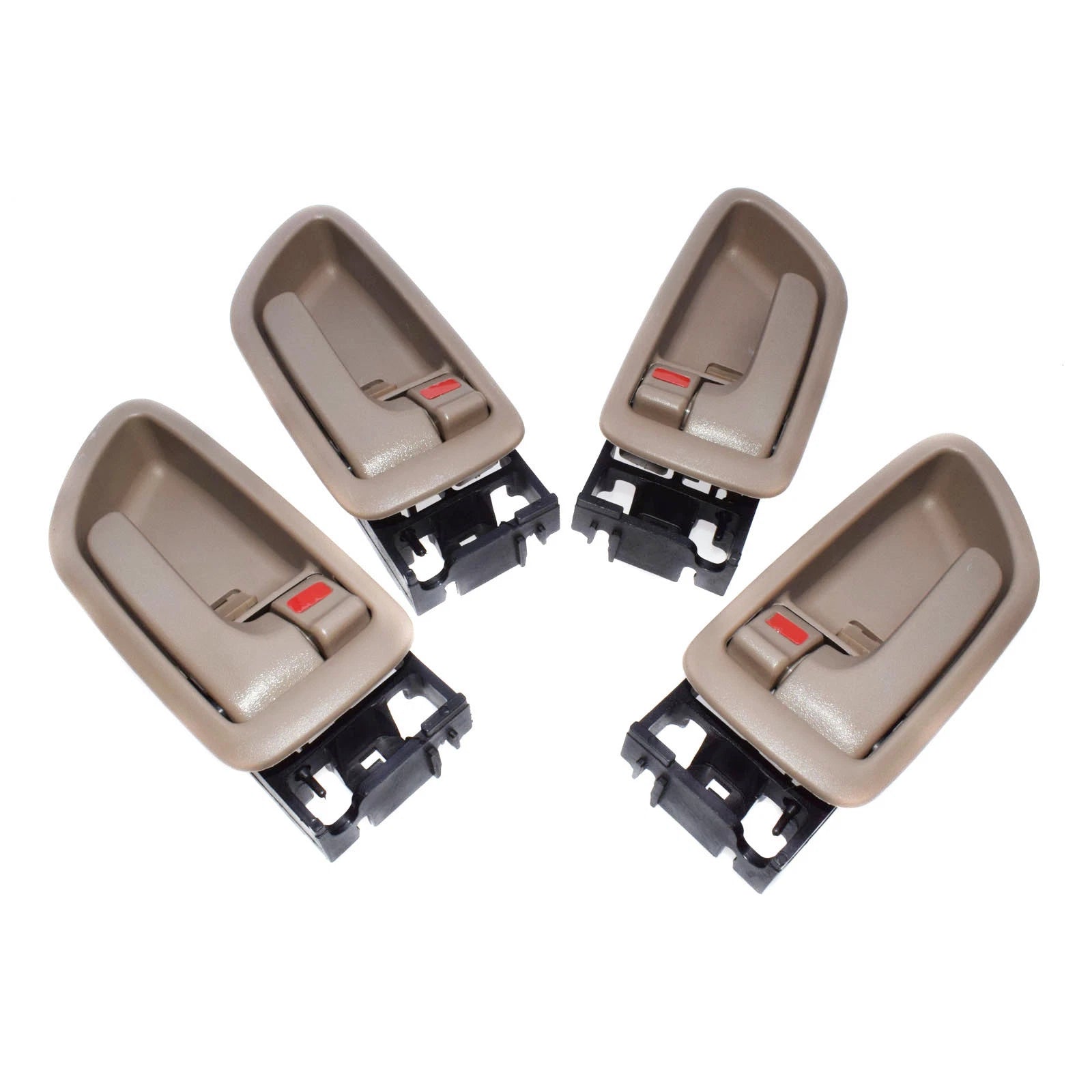 4Pcs Beige Inside Door Handle Front Rear for Toyota 2001-07 Sequoia 04-06 Tundra 6B93BC-57
