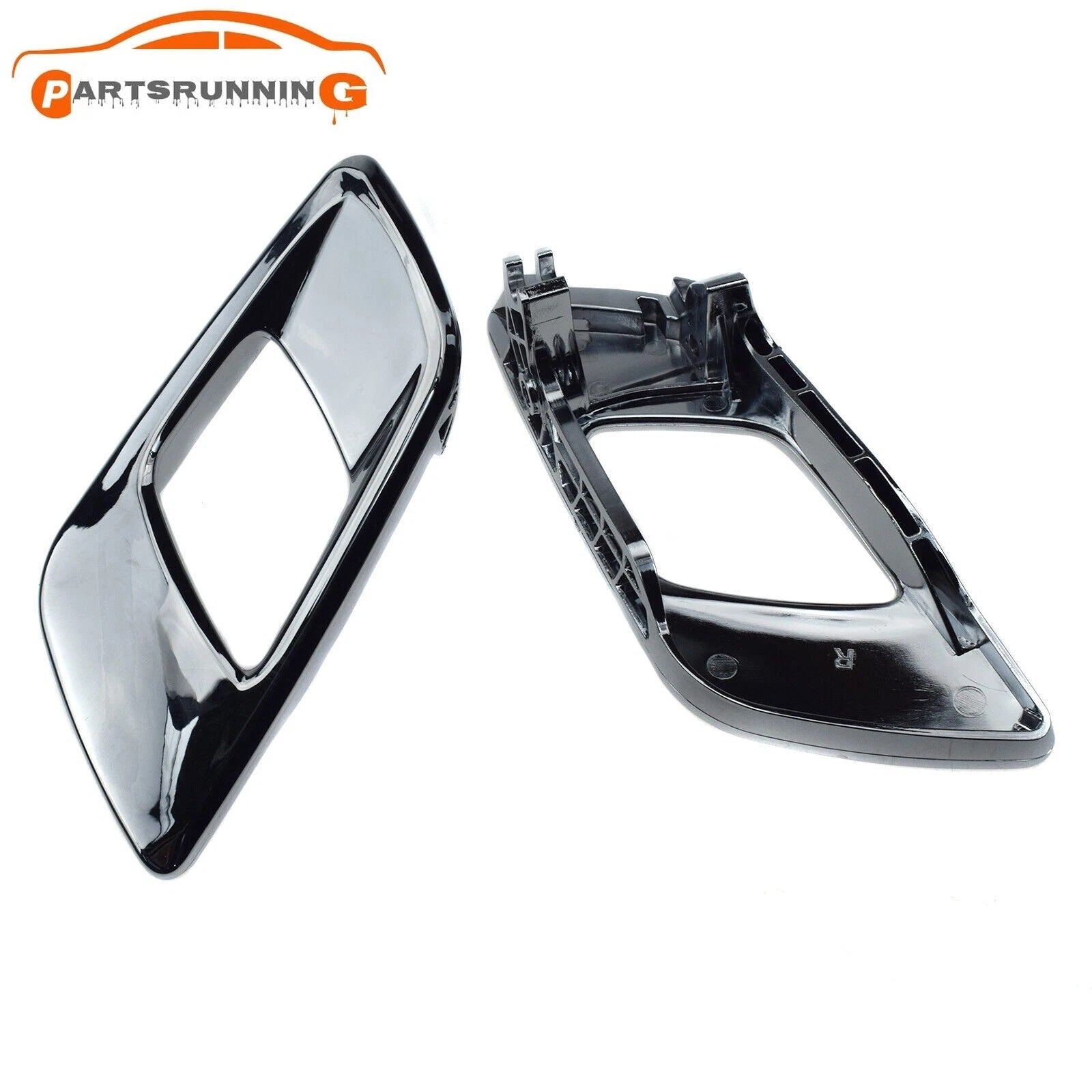 2PCS Chrome Interior Door Handle Left & Right For Ford Ranger Everest 2012-2021 6B93BC-57