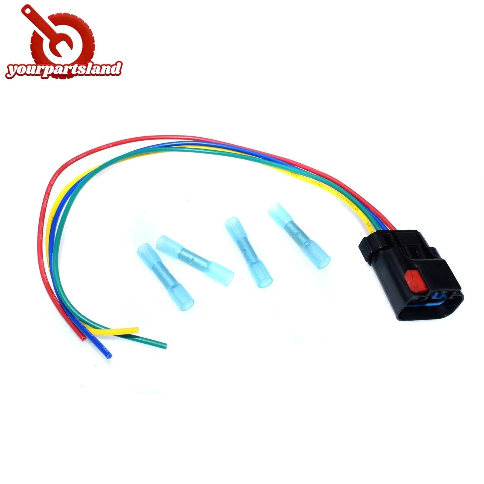 Radiator Coolant Fan Relay 4-Way Connector Wire Pigtail For Chrysler Dodge Jeep 6B93BC-57