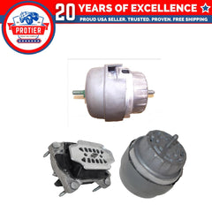 Engine Motor & Trans Mount 3PCS Set Fit 2006-2009 Audi A6 Quattro 3.2L Replaces 6B93BC-57
