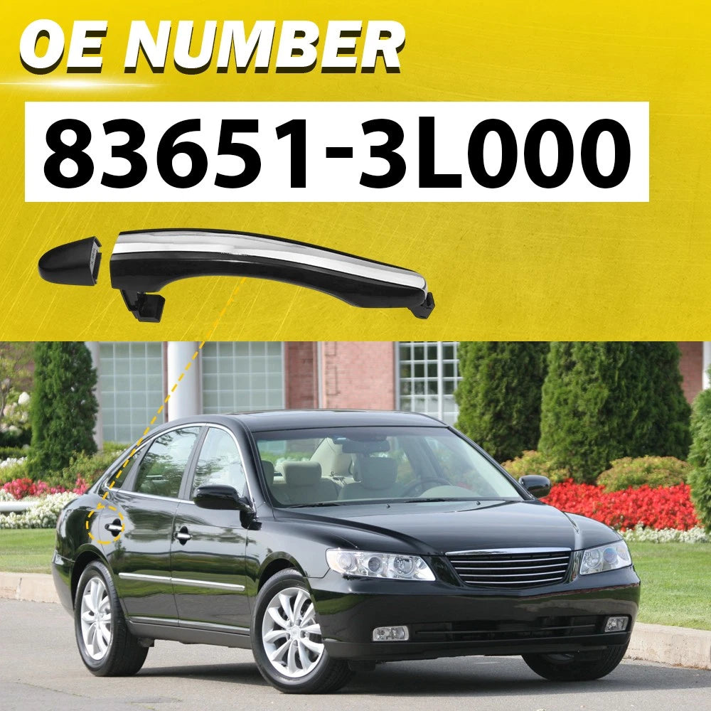 Rear Left Right Exterior Door For Handle Hyundai Azera 2006-2011 Primed Plastic 6B93BC-57
