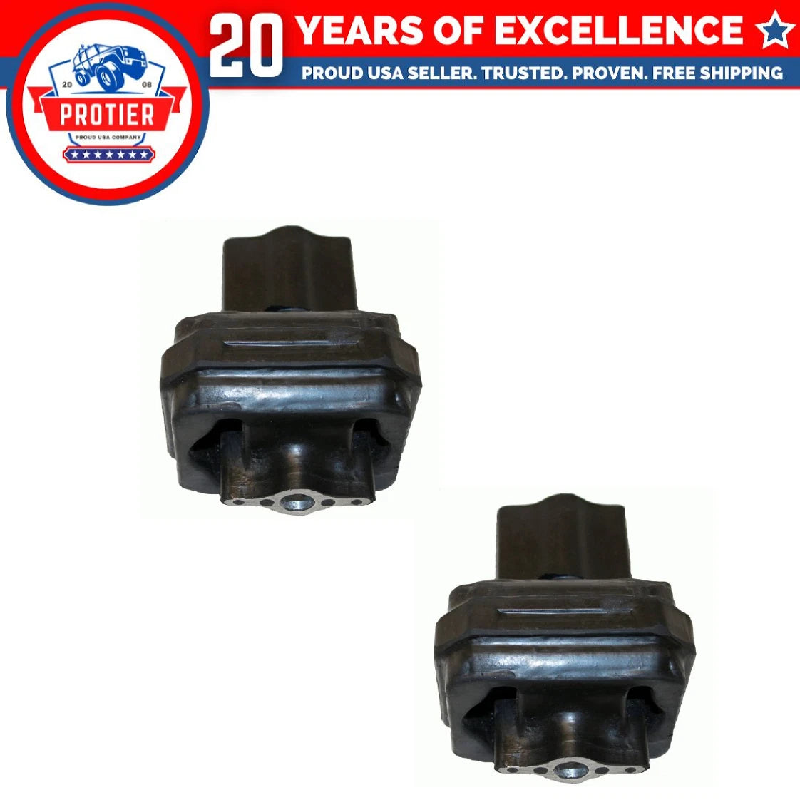Front L & R Engine Motor Mount 2PCS Set Fit 2007-2011 Jeep Wrangler 3.8L-V6 6B93BC-57