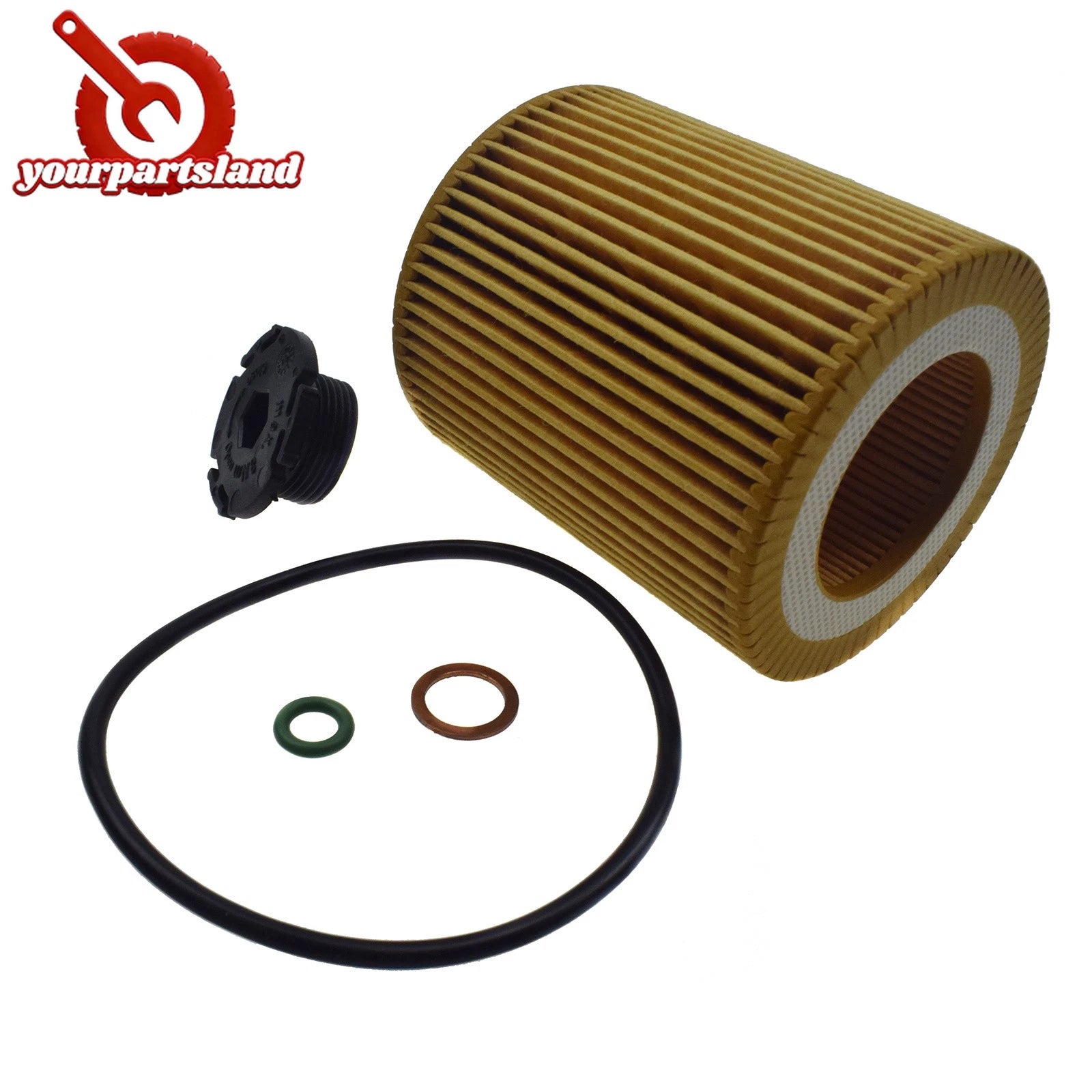 Oil Filter W/ Drain Plug O-Ring For BMW X6 X5 320i 328i 428i 11427525334 HU816x 6B93BC-57