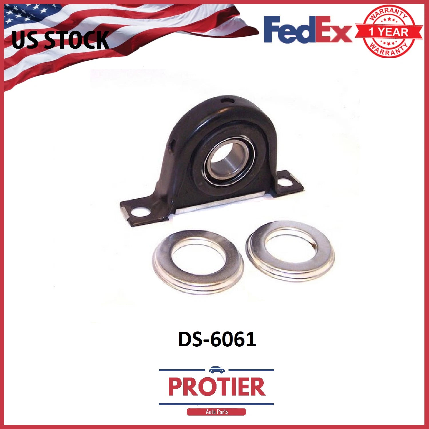 Protier Drive Shaft Center Support Bearing - Part # DS6061 6B93BC-57