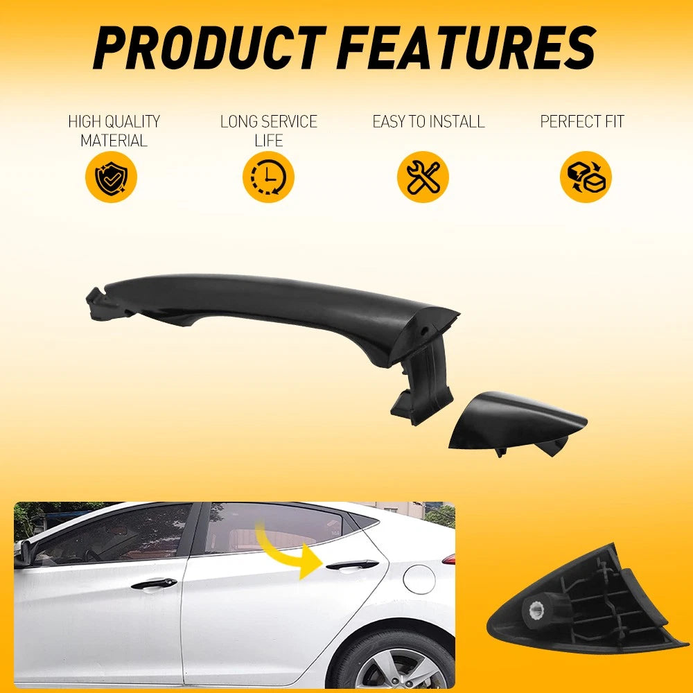 Exterior Door Handle For Hyundai 2011-2016 Elantra Rear Left Driver Side Primed 6B93BC-57