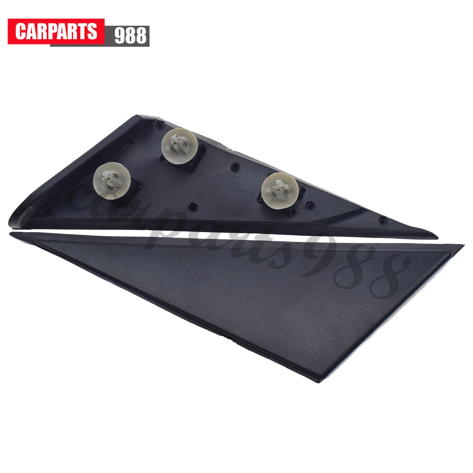 2Pcs Left Right Fender Pillar Molding Garnish Black for 2011-2015 Hyundai Sonata 6B93BC-57