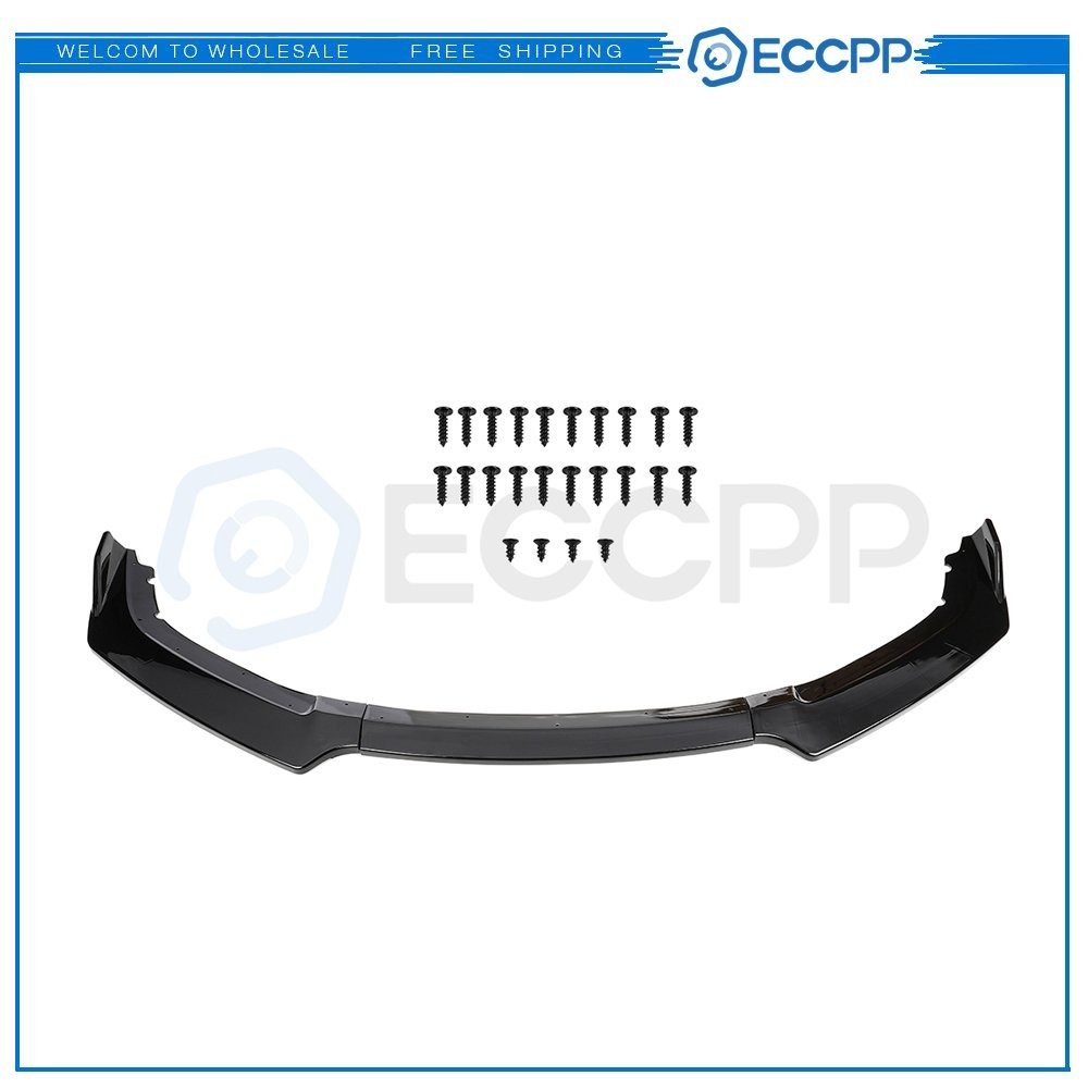 3Pcs Front Bumper Lip Body Kit Spoiler For 2016-2019 Honda Civic Hatchback 6B93BC-57