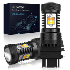 3157 Switchback LED Turn Signal Lights Anti Hyper Flash AMBER WHITE Dual Color A 6B93BC-57