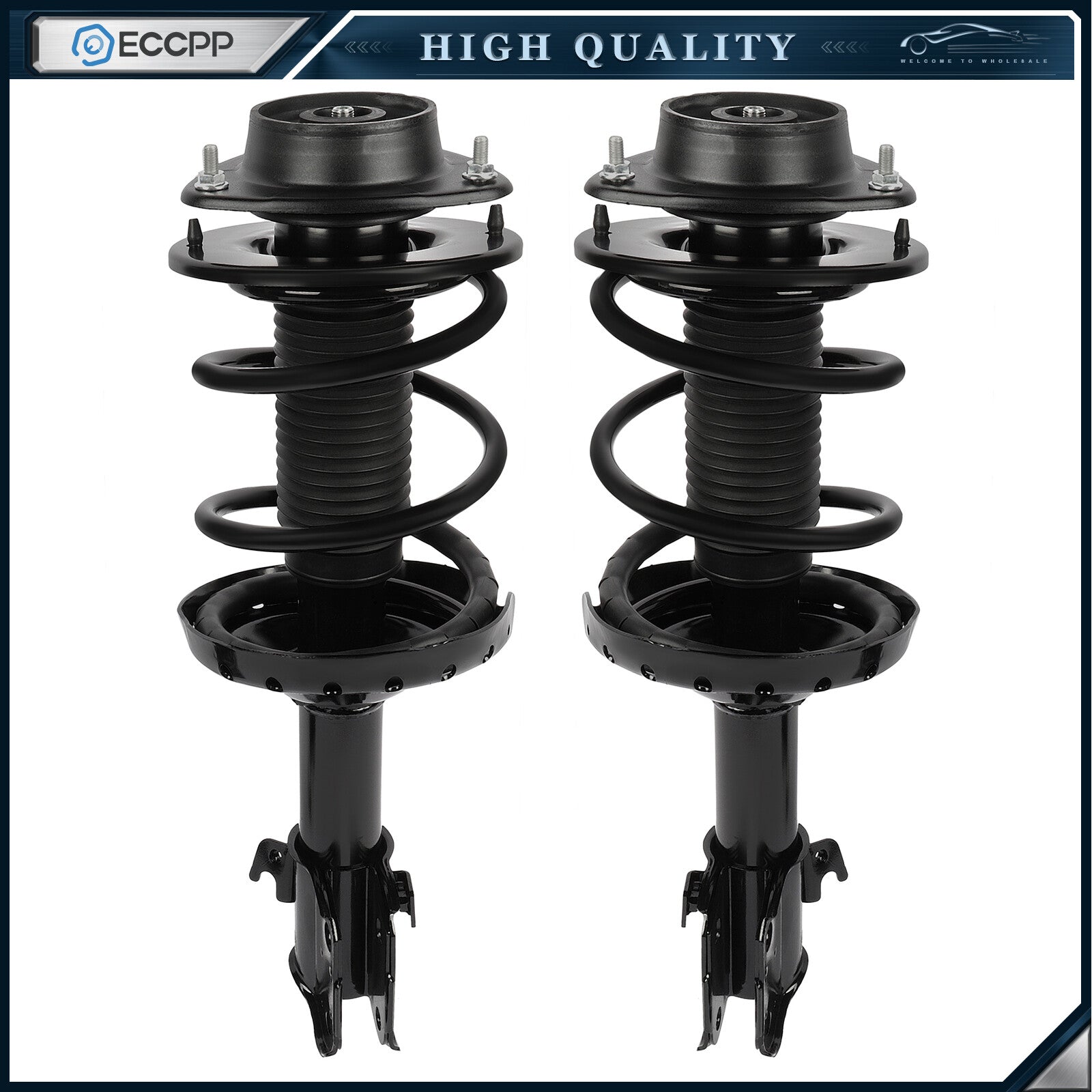 Front Pair For Subaru Impreza 2008 2009 2010 2011 Complete Struts w/ Springs 6B93BC-57