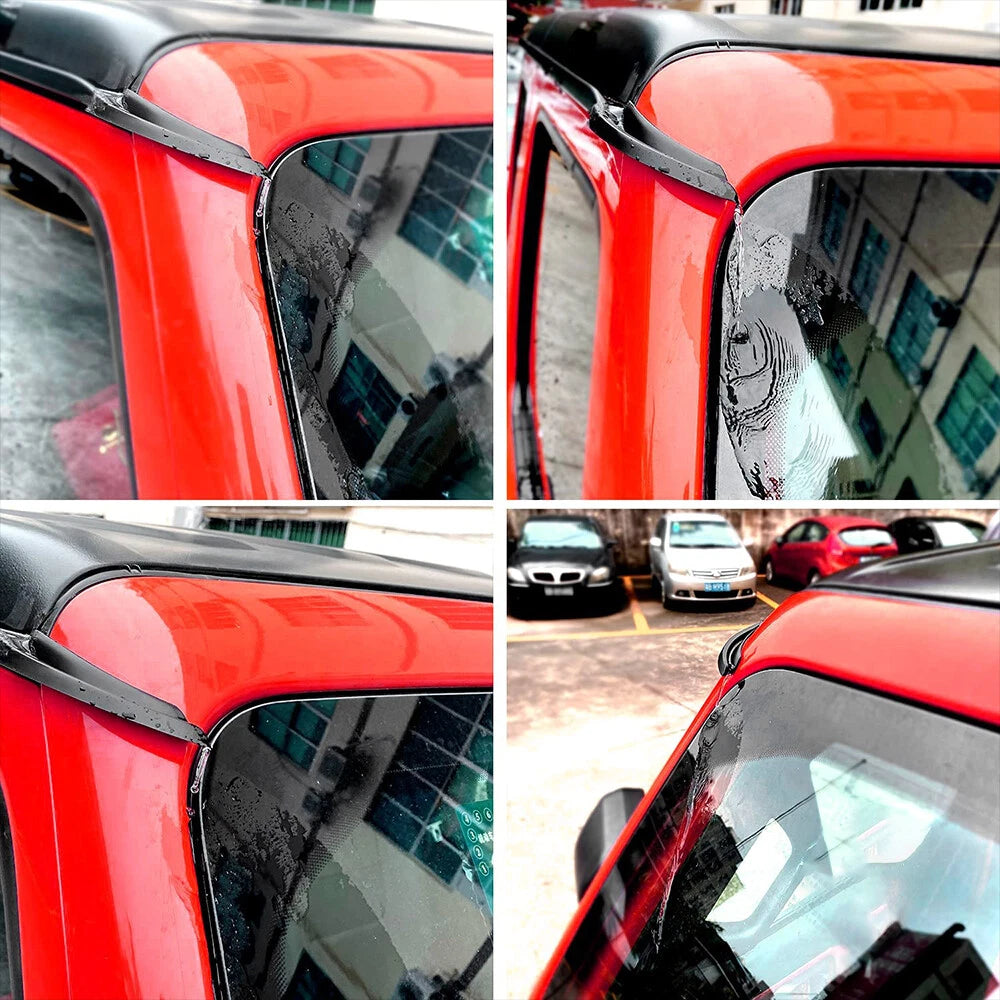 2X Water Rain Gutter Car Extension For Jeep Wrangler JL 18-21 Gladiator JT EOA 6B93BC-57