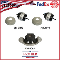 Engine & Trans Mount Set for 2000-2006 Lincoln LS 3.0L 3.9L Auto 6B93BC-57