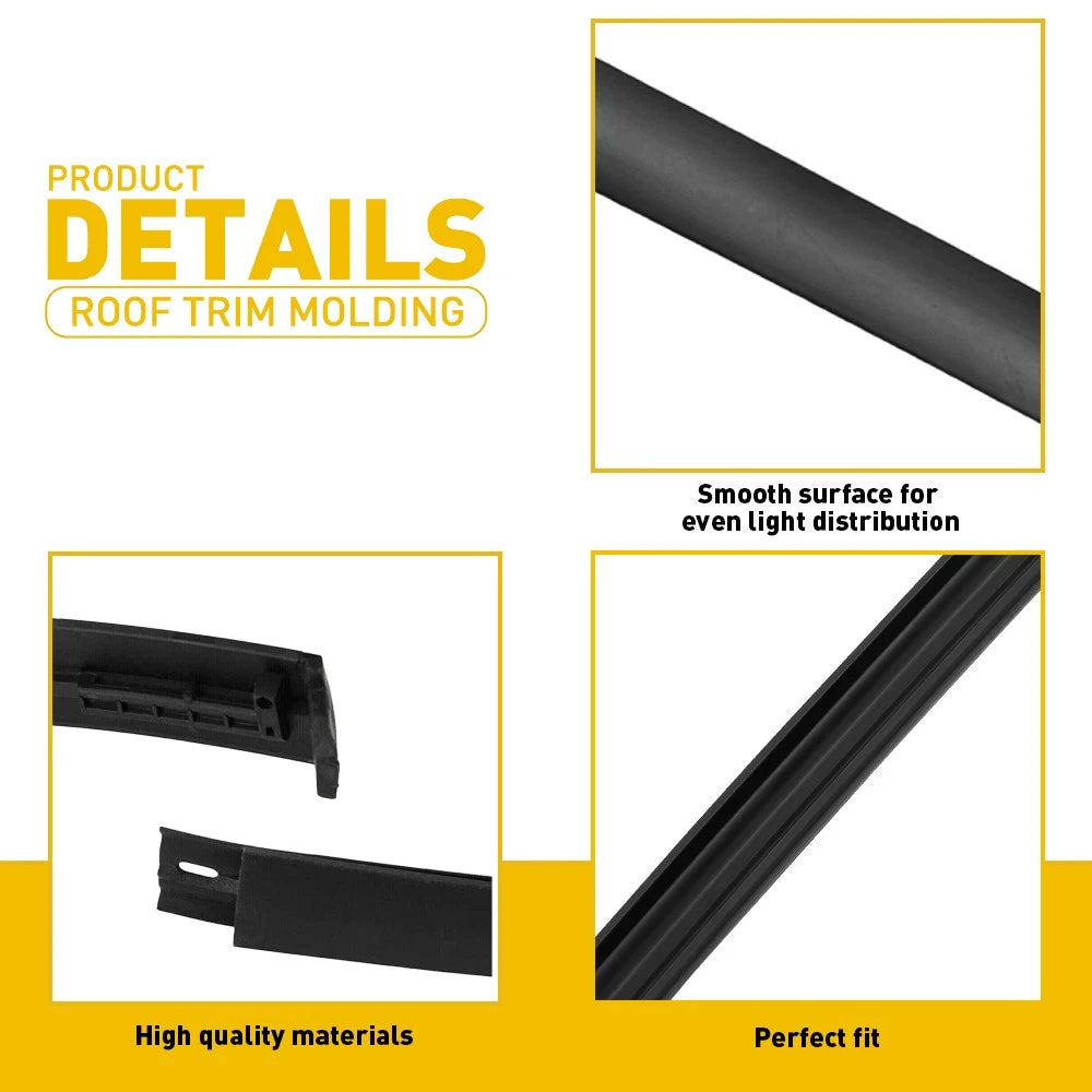 For TOYOTA 2007-2020 Tundra DOUBLE CAB Roof-Drip Right Molding & Left Side EOA 6B93BC-57
