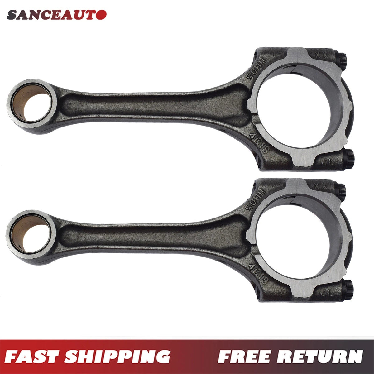2PCS Connecting Rods for 98-08 1.8L Corolla Celica MR2 Matrix Vibe Prizm 1ZZ 6B93BC-57