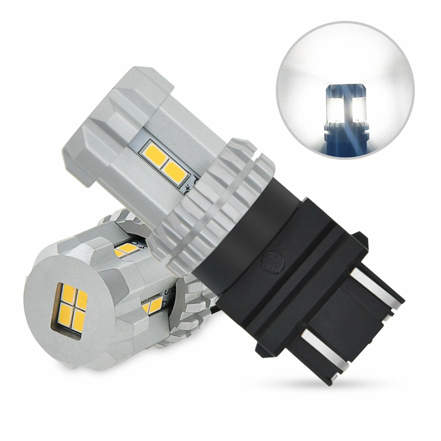 AUXITO 3157 3156 LED 3020-SMD 6000K White Backup Tail Reverse Light DRL Bulbs EA AUXITO