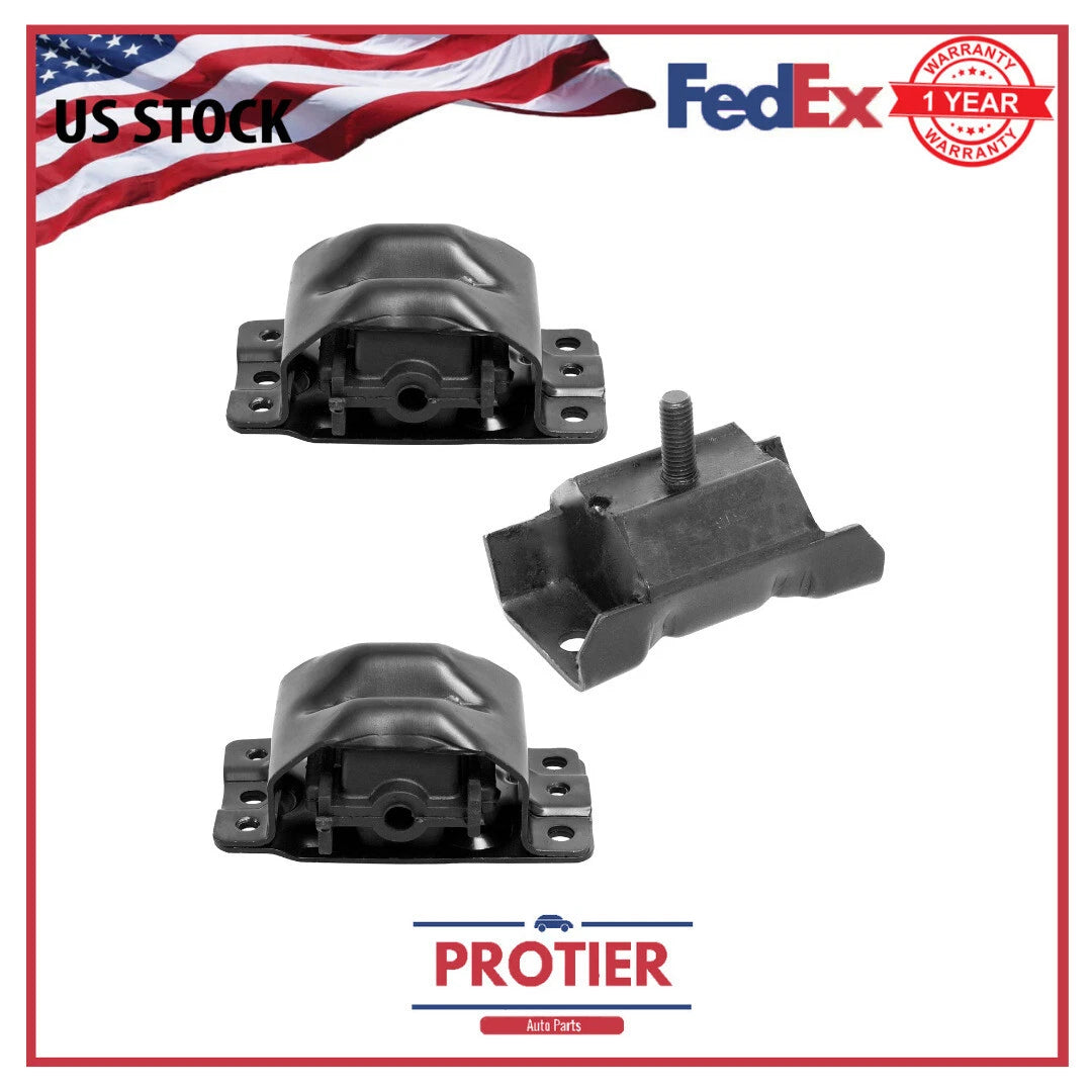 Engine Mount Set 3PCS for Chevrolet Van Express Gmc Van Savana 1500 2500 3500 6B93BC-57
