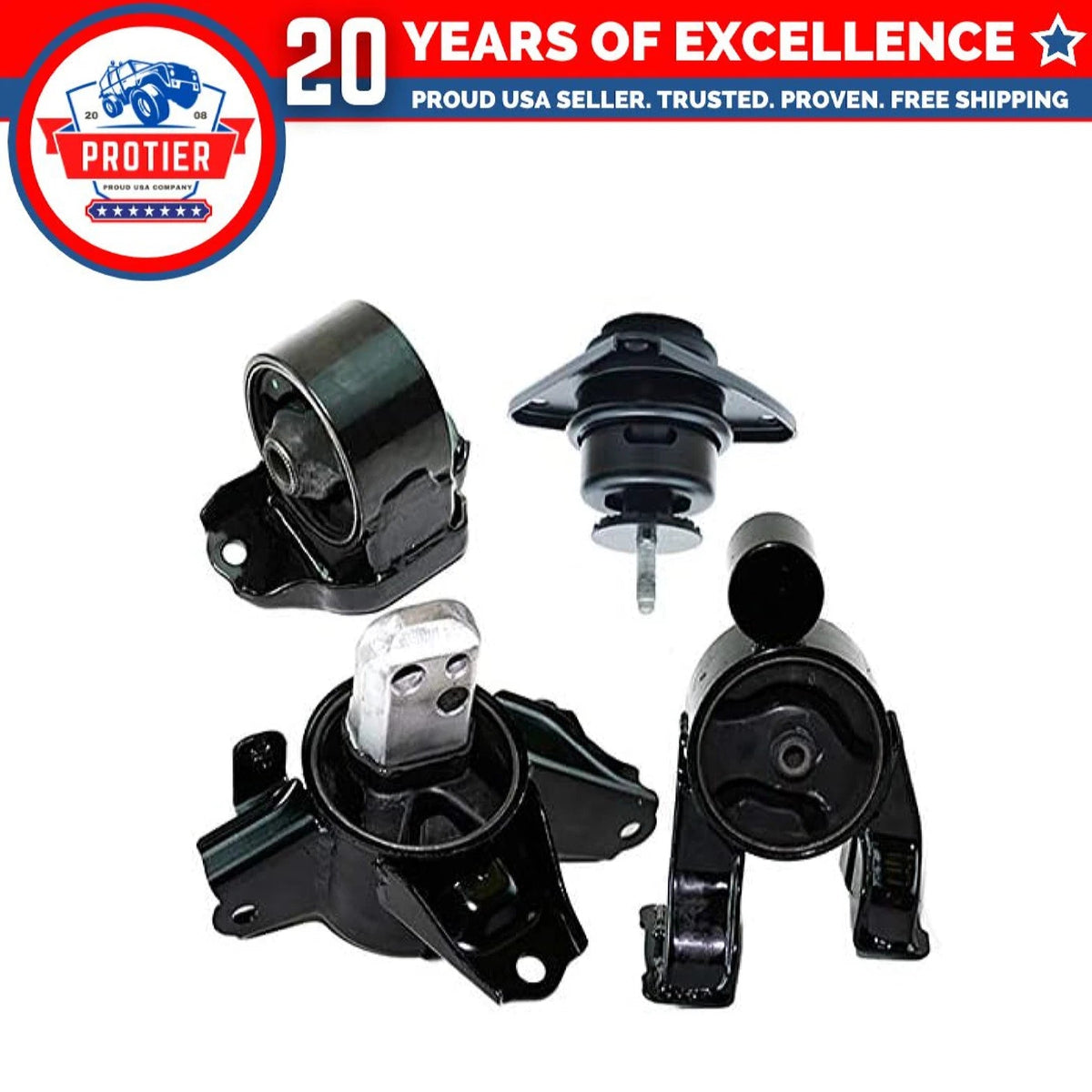 Fits 2010-2013 Kia Forte/Koupe/Forte5 2.0L 2.4L AUTO Motor & Trans Mount 4pc 6B93BC-57