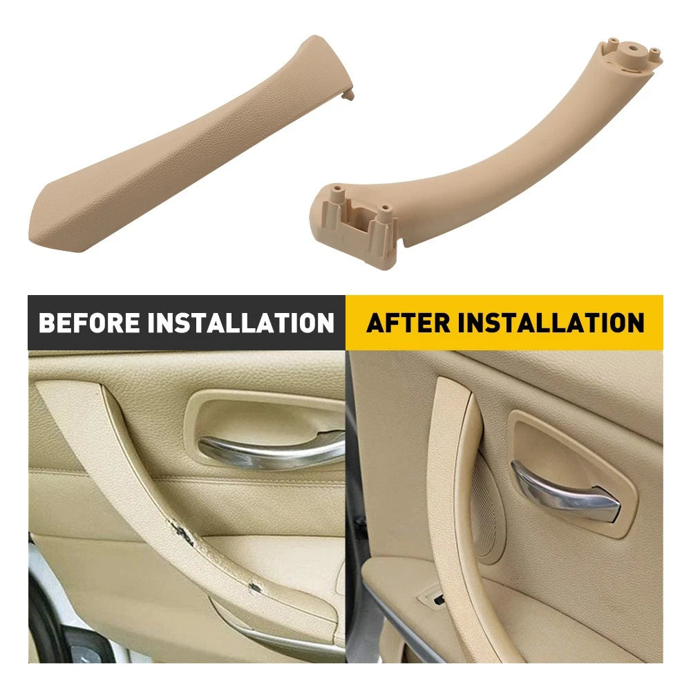 For BMW Front 328i E90 Rear Right Door Inner Handle Passenger Pull Trim Cover EA 6B93BC-57