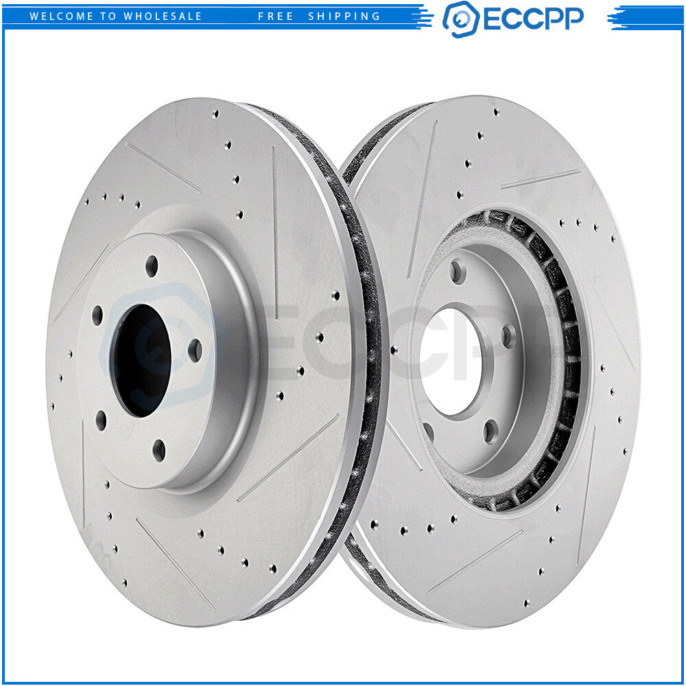 Pair Front Driver and Passenger Side Disc Brake Rotors for Nissan Maxima Murano 6B93BC-57