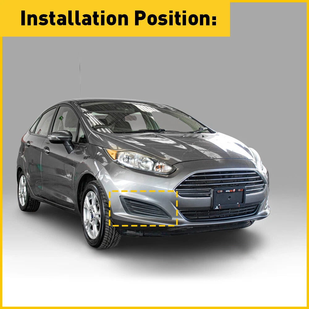 2PCS For 2014-2019 Ford Fiesta Front Bumper Insert Fog Light Cover Left Right 6B93BC-57
