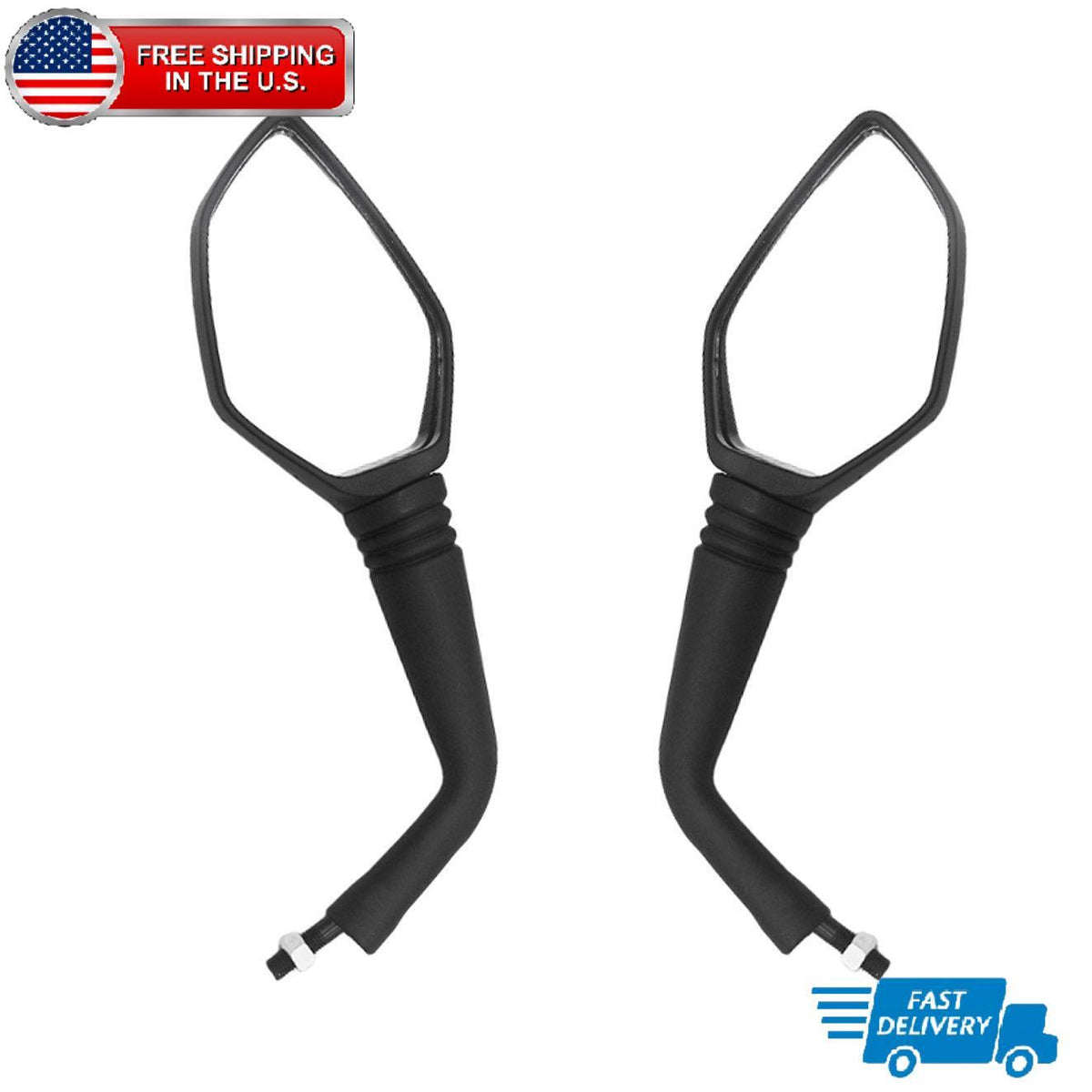 For KTM Duke 200 390 790 Adventure R Motorcycle Rearview Mirrors (Long Stem) US