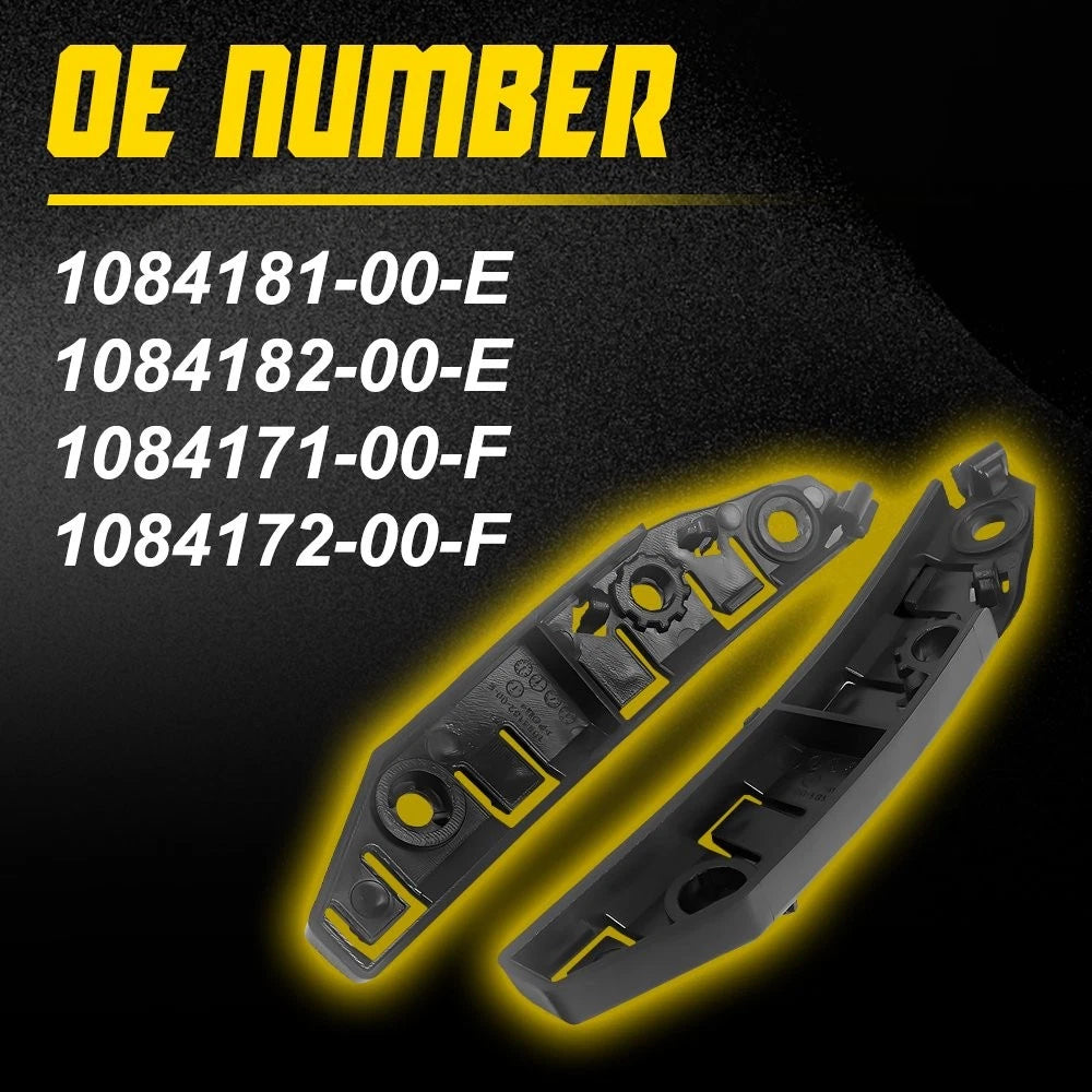 8PC For 17-20 Tesla Model 3 Front Bumper Bracket Fender Retainer Bracket Support 6B93BC-57
