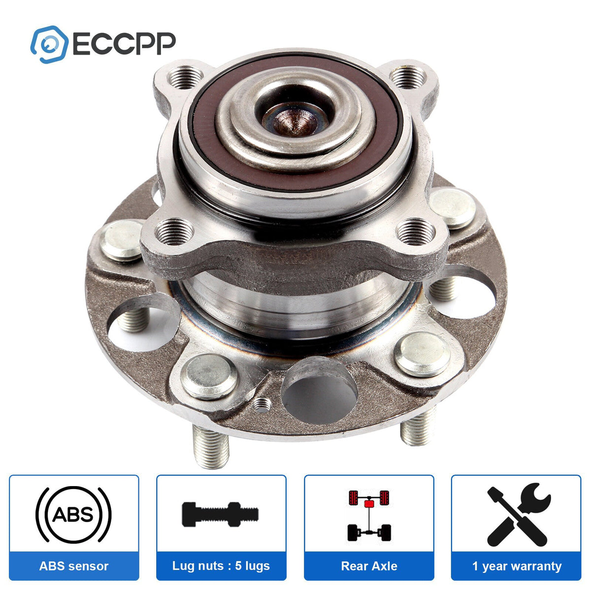 1Pc Wheel Hub Bearing Rear For Honda Accord 2008-2011 2012 Acura TSX 2009-2014 6B93BC-57