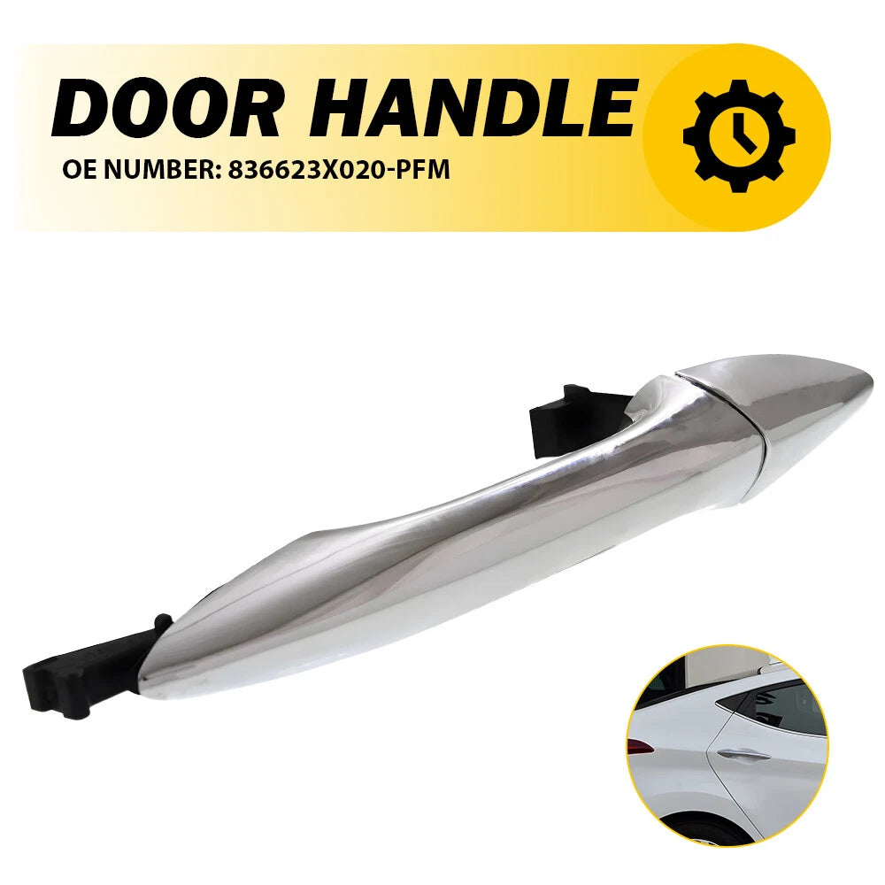 Rear Right Passenger Exterior Door Handle Chrome For 2011-2016 Hyundai Elantra A 6B93BC-57